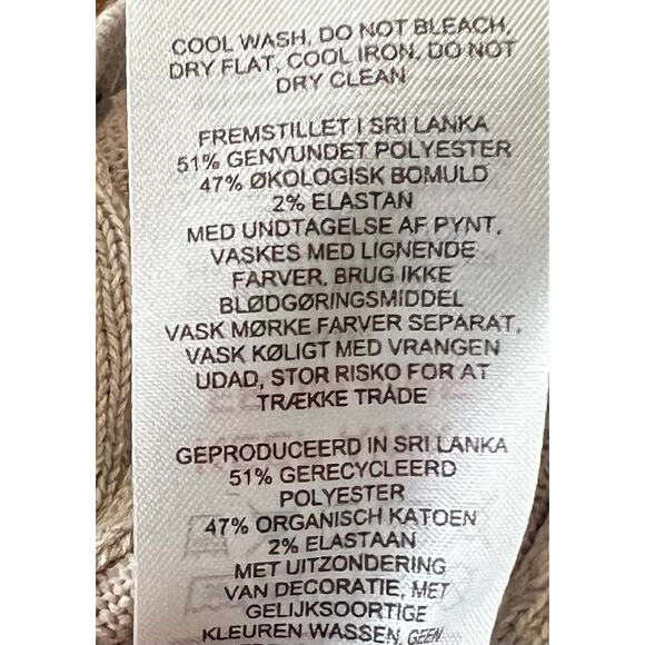 Gymshark Rest Day Cable Knit Pullover Sweater 1/4 Zip Beige Tan Womens Sz Small - Picture 13 of 13